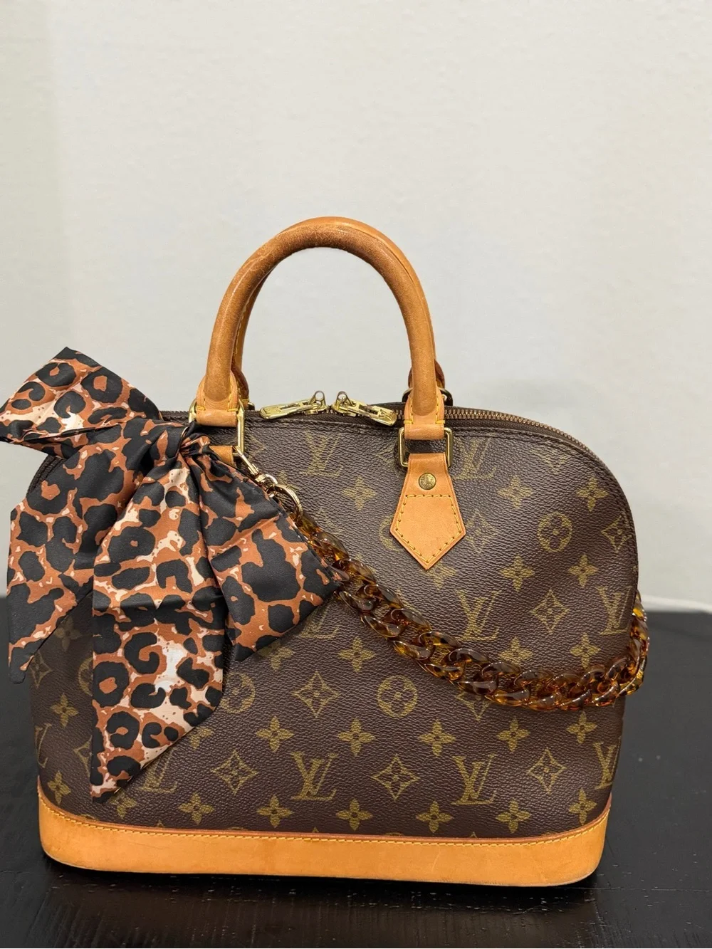 Vintage Louis Vuitton Brown Monogram Alma PM
